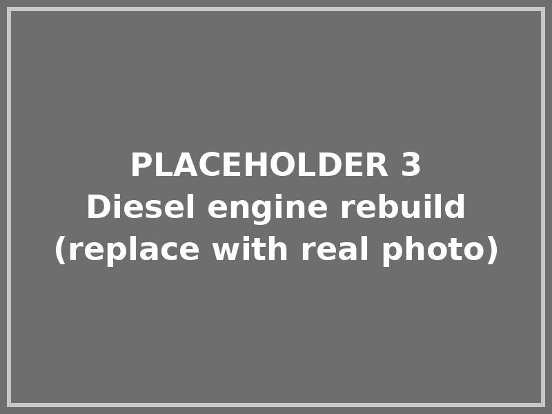 Placeholder: diesel engine rebuild
